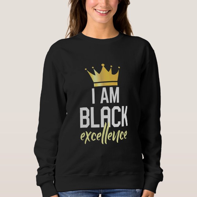 Moletom Eu sou a excelência negra (Frente)
