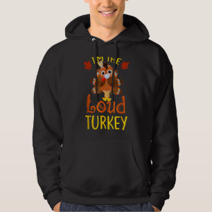 Moletom Eu sou a família Loud Turkey a combinar Ação de Gr