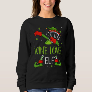 Moletom Eu sou a família Vinho Elf Dabbing Santa Claus Xma