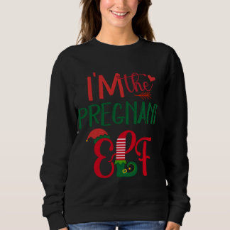 Moletom Eu sou a Grávida Elf Matching Family Feia Christma