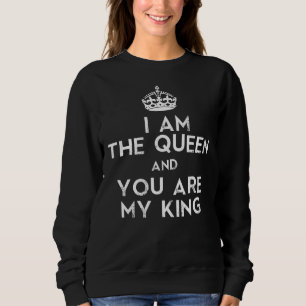 Moletom Eu sou a Rainha e tu és o meu rei