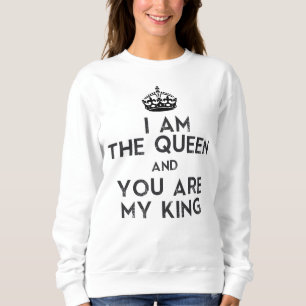 Moletom Eu sou a Rainha e tu és o meu rei
