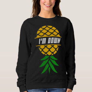 Moletom Eu sou Abaixo Abacaxi Tropical Fruta Havaiana Vaca