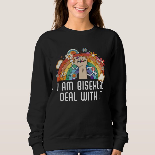 Moletom Eu Sou Bissexual Lide Com Isso Orgulho Bissexual B (Frente)