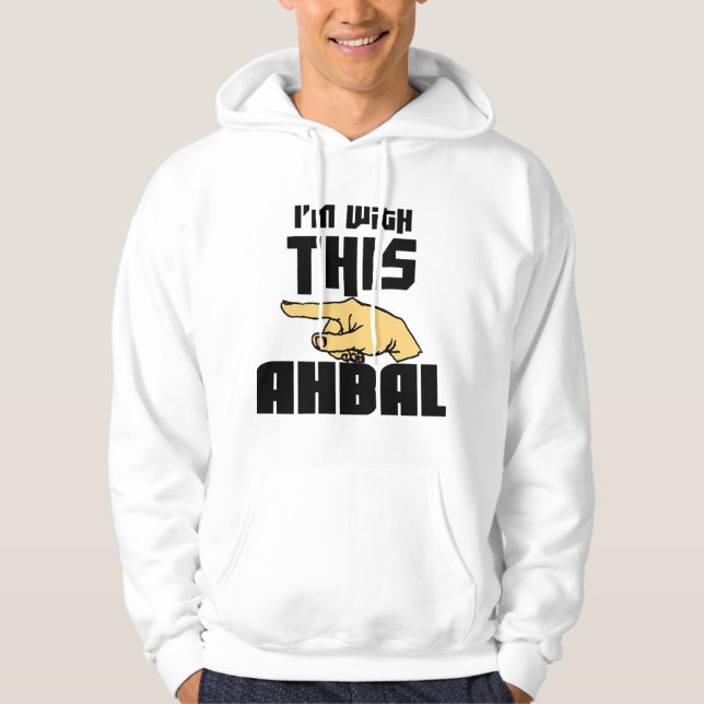 Moletom Eu sou com este Ahbal (Frente)
