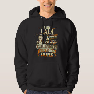 Moletom Eu Sou Lain. Eu não paro quando estou cansado
