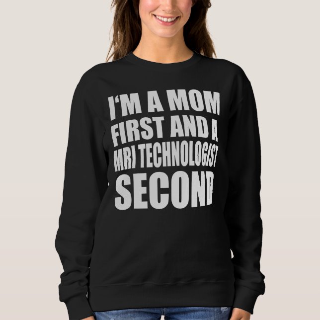 Moletom Eu sou mãe e um texto gráfico multitecnológico (Frente)