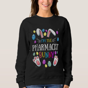 Moletom Eu Sou O Farmacêutico Cony Coelhando Páscoa Famili