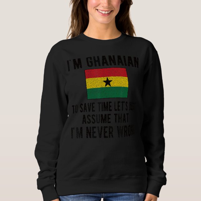 Moletom Eu sou o ganense Flag Gana Ghanaian Roots (Frente)