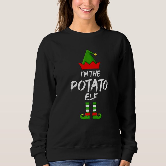 Moletom Eu sou o Natal da família do Elf da Batata. (Frente)