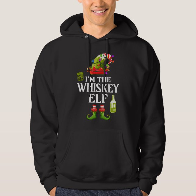 Moletom Eu sou o Natal da família do "Whiskey Elf Matching (Frente)