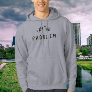 Moletom "Eu sou o problema" - Design de fontes manuscritas