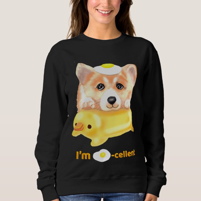 Moletom Eu Sou Óvulo Celular Excelente Corgi (Frente)
