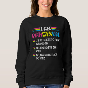 Moletom Eu sou Pansexual Não é o mesmo que Bi Gay Prid
