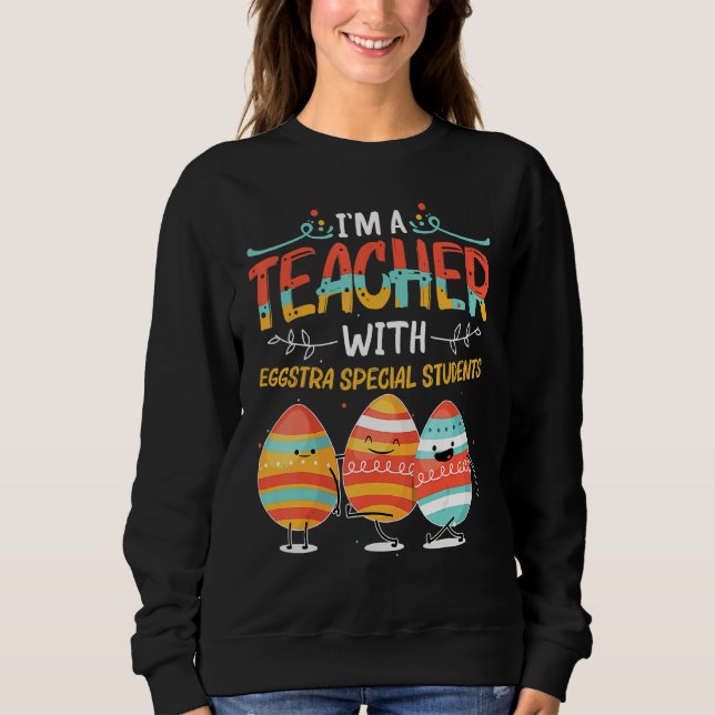 Moletom Eu sou professor com alunos especiais de Eggstra (Frente)