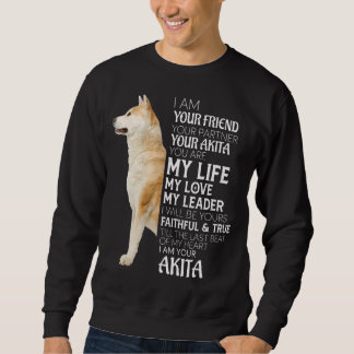 Moletom Eu Sou Seu Amigo Seu Parceiro Seu Cachorro Akita M