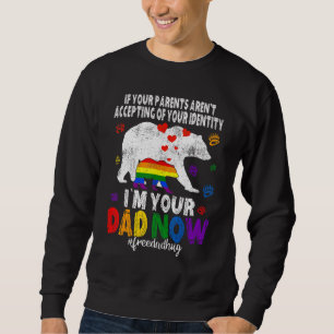 Moletom Eu sou seu Pai Agora, Bear Pai Livre Abraços LGBT
