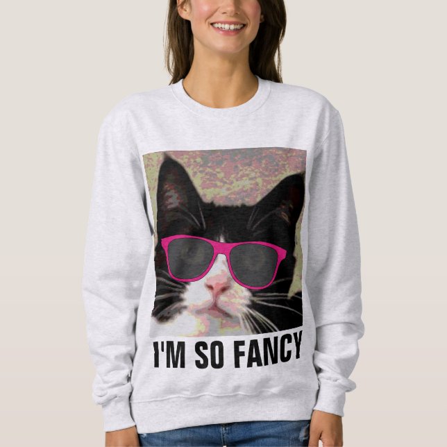 MOLETOM EU SOU TÃO RICO GATO T-SHIRTS (Frente)