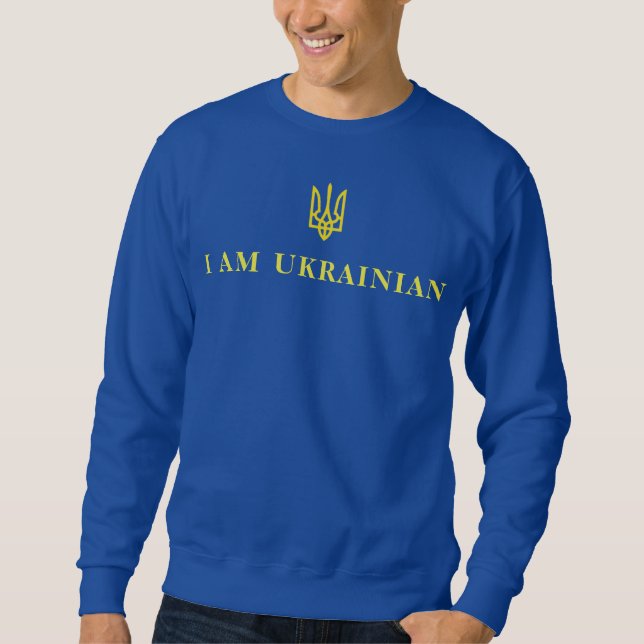 Moletom Eu sou UCRANIANO Zelenske Sweatshirt (Frente)