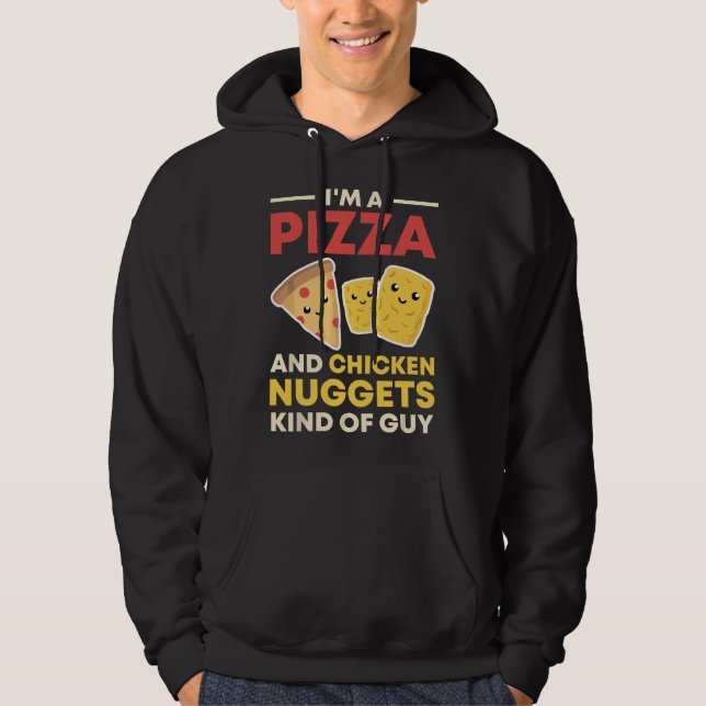 Moletom Eu Sou Um Cara De Pizza E Nuggets De Frango Engraç (Frente)