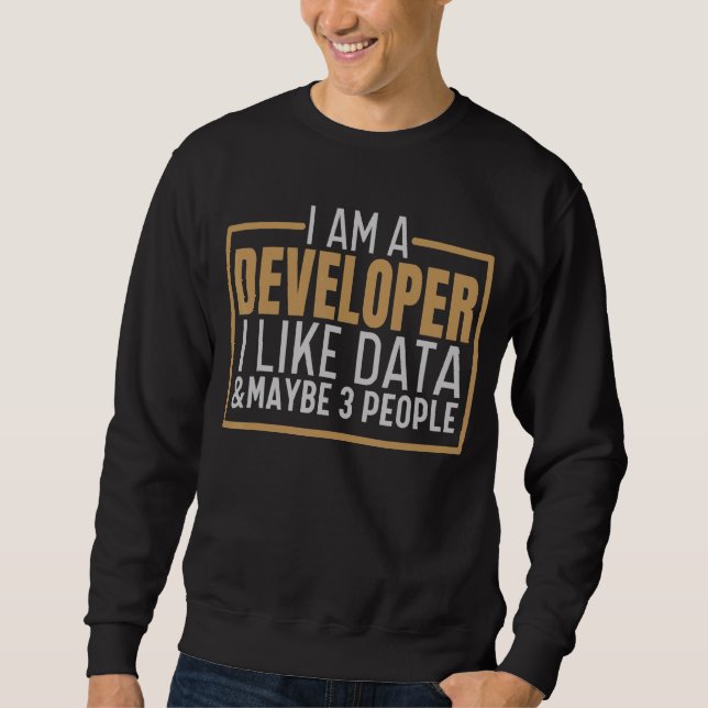 Moletom Eu Sou Um Desenvolvedor De Codificação De Computad (Frente)