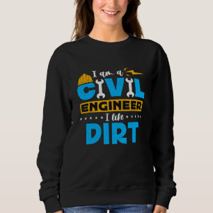 Moletom Eu Sou Um Engenheiro Civil Eu Gosto De Engenheiros