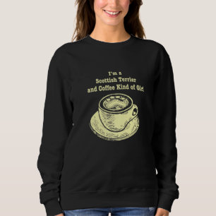Moletom Eu Sou Um Escoceso Terrier E Café Tipo Escoteiro