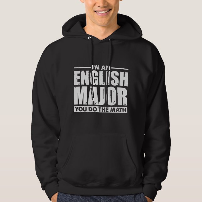 Moletom Eu Sou Um Graduado Em Inglês Você Faz A Conta Engr (Frente)
