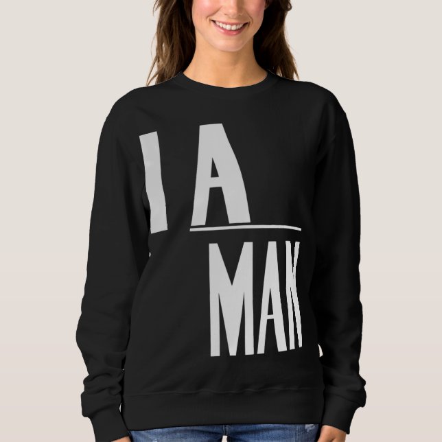 Moletom Eu Sou Um Homem - Direitos Civis (Frente)