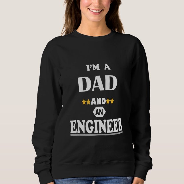 Moletom Eu sou um Pai e um Engenheiro (Frente)