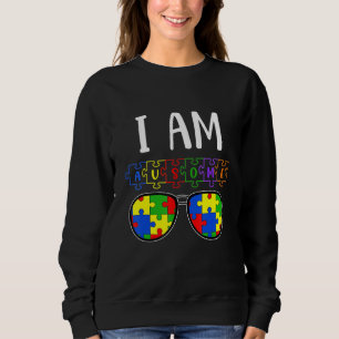 Moletom Eu Sou Um Pouco Autismo Consciência Mês Quebra-cab