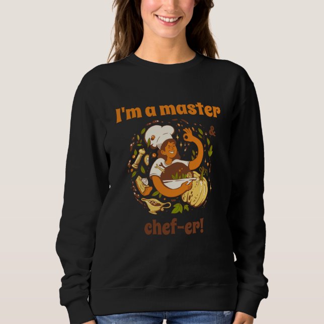 Moletom Eu Sou Um Presente De Chef Mestre ou Chef Retro Co (Frente)