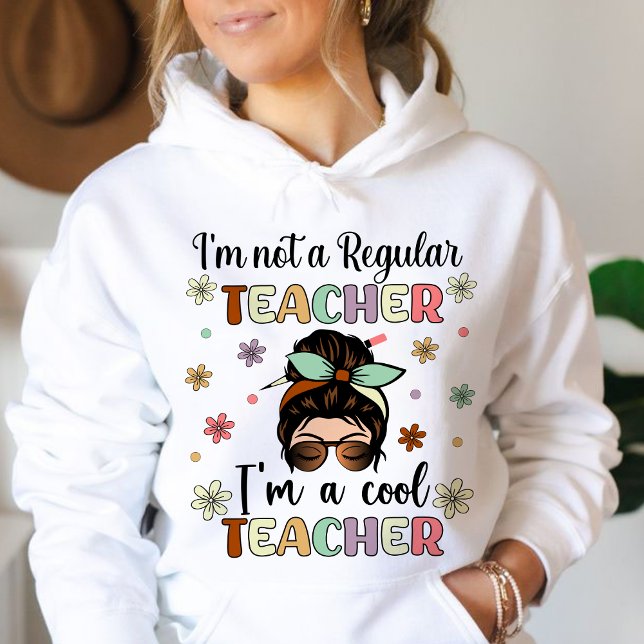 Moletom Eu sou um professor Legal, um professor engraçado. (I'm A Cool Teacher, funny Teacher Appreciation hoodie, Funny Teacher hoodie,personalized teacher)