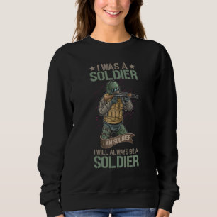 Moletom Eu Sou Um Soldado Sempre Serei Soldado Lutar Solda