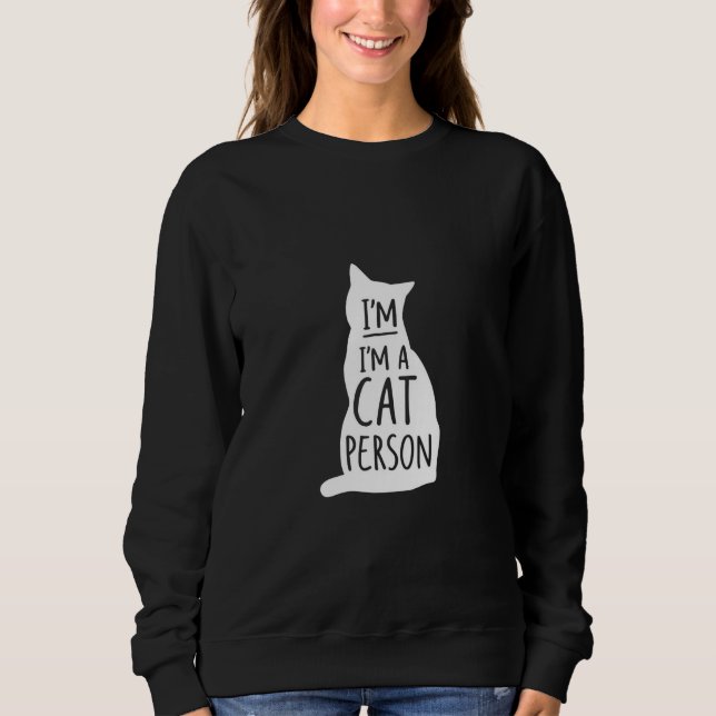 Moletom Eu sou uma pessoa de gato (Frente)