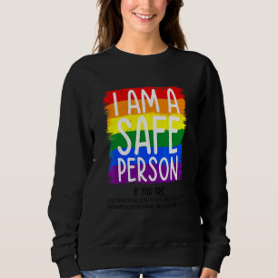 Moletom Eu Sou Uma Pessoa Segura Bissexual Orgulho Gay Arc