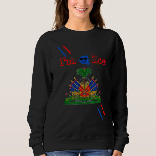 Moletom Eu sou uma Zoe 1804 Bandeira Haitiana Sam Promo