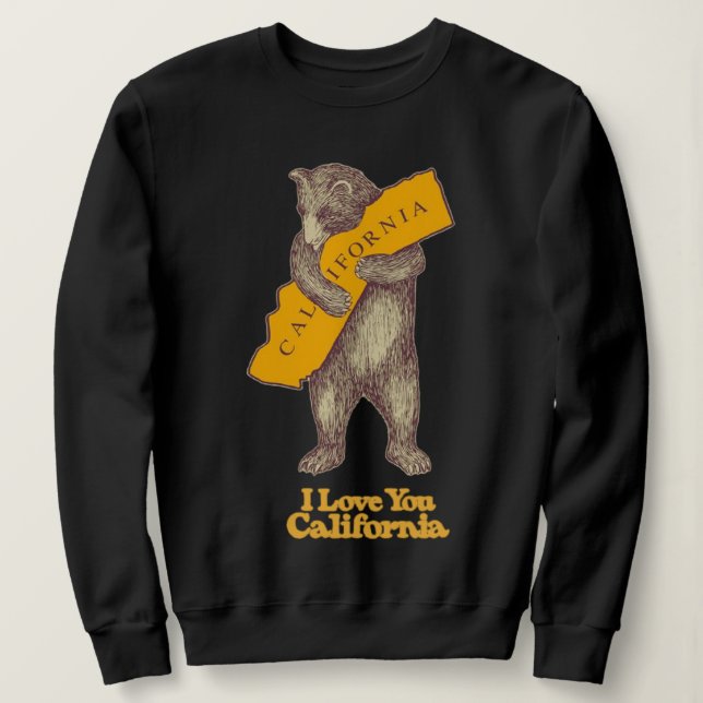 Moletom Eu Te Amo Califórnia (Frente do Design)