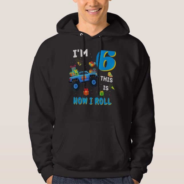 Moletom Eu tenho 6 anos, é assim que eu faço "Mo" de 6 ano (Frente)