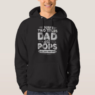 Moletom Eu Tenho Dois Títulos Pai E Pop Oferta De Dia de o