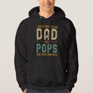 Moletom Eu Tenho Dois Títulos Pai E Pop Retro Vintage
