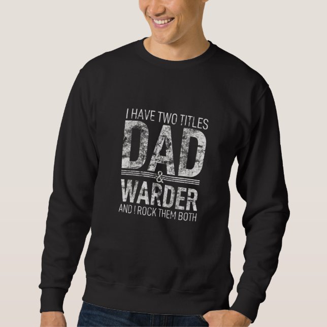 Moletom Eu Tenho Dois Títulos Pai E Warner Papá Pop Pai (Frente)