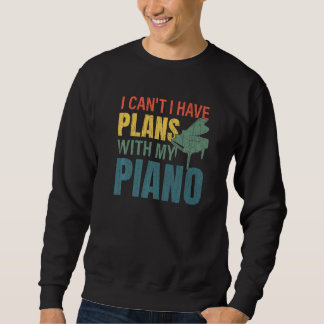 Moletom Eu Tenho Planos Com O Meu Músico Musicista De Pian