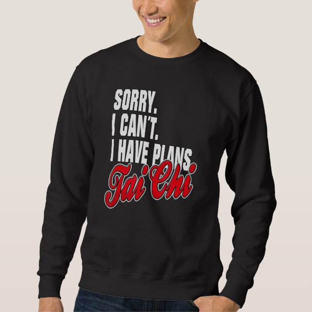 Moletom Eu Tenho um Traje de Frases de Tai Chi  para Plane (Frente)