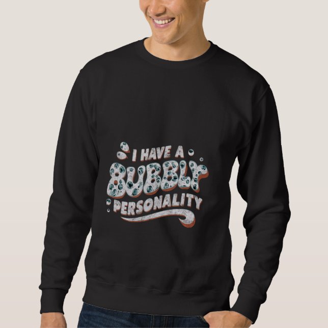 Moletom Eu Tenho Uma Personalidade Bestial. (Frente)