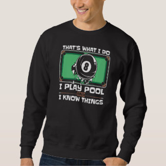 Moletom Eu Toco Piscina E Eu Sei Coisas Piscina Snooker B