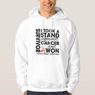 Moletom Eu tomei um suporte contra o cancer oral e