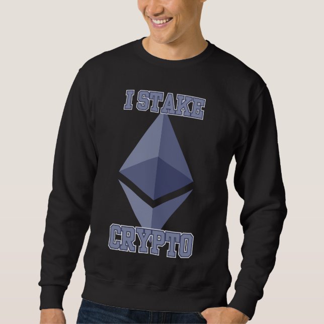 Moletom Eu tomo Cripto Quiet Power Blockchain Builds (Frente)