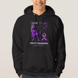 Moletom Eu Uso Roxo Pela Consciência da Epilepsia da Minha
