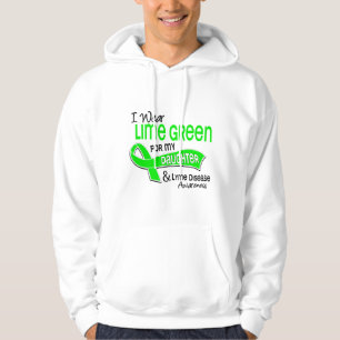 Moletom Eu visto a doença de Lyme da filha do verde limã